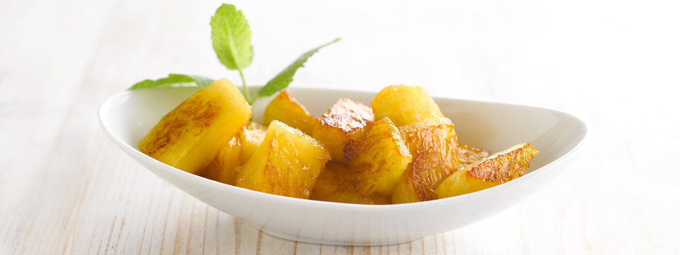 Image of Caramelized pineapple recipe made with Ardo products