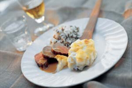 Image of Belly of Pork with cauliflower bake recipe made with Ardo products