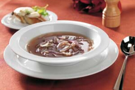 Image of Red onion soup recipe made with Ardo products