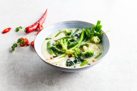Veggie Tom Kha hai