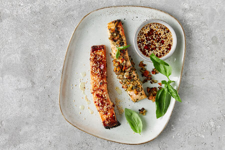 Asian-Infused Salmon Quartet