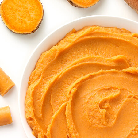 Sweet potato mash (portions)