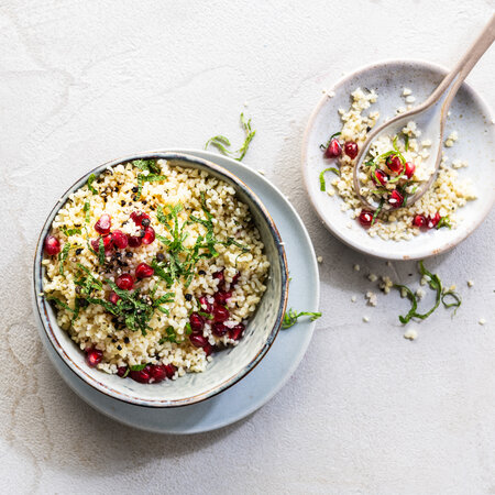 Image of Bulgur salad - tabouleh style recipe made with Ardo products