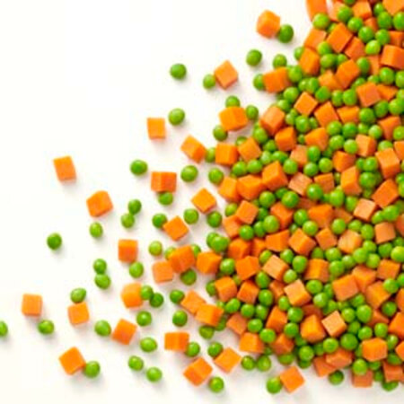 Garden peas medium/Diced carrots