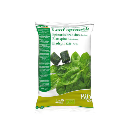 ardo bio leaf spinach portions 2,5kg 