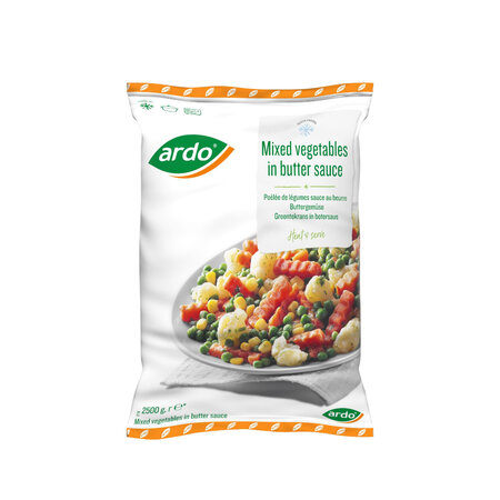 ardo a table mixed vegetables in butter sauce 2,5kg 