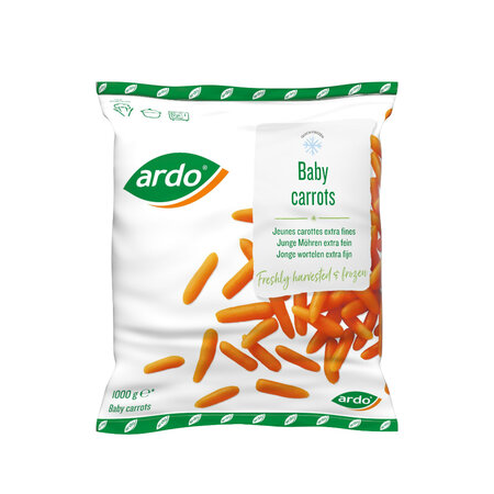 ardo baby carrots 1kg 