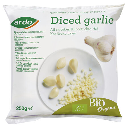 Diced garlic BIO