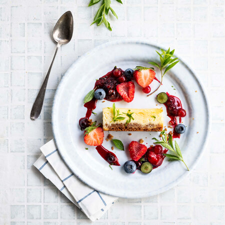  Cheesecake with 'Rote Grutze'