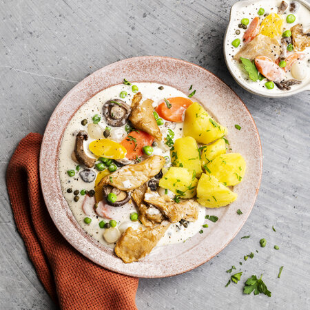 Vegetable Blanquette with Fillet Pieces
