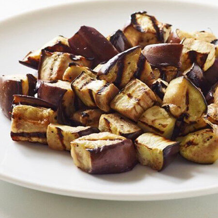 grilled aubergines diced ardo