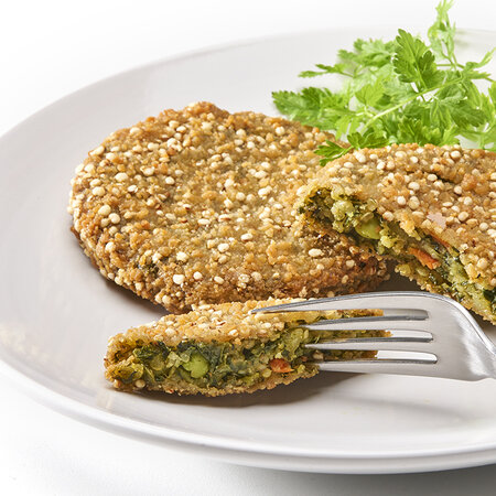 Ardo quinoa kale plant based burger